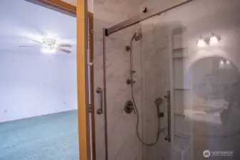 Primary bathroom New walk in shower