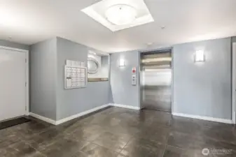 Lobby elevators & mailbox locations
