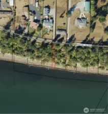 Included in the sale is parcel #P47377, high bank waterfront, in a 20' wide strip to the South of Samish Island Rd.