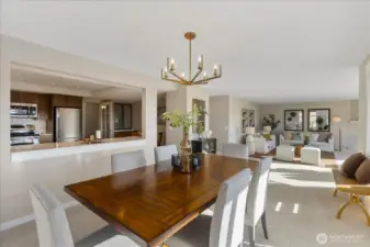 Separate designated formal dining area  . . .