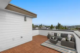 Private outdoor escape with open-sky views, perfect for morning yoga, an evening glass of wine, or simply unwinding in the fresh air.