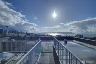 View directly to the south from roof top deck.  Home is one floor down with the same views!