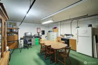 Community kitchen on ground level.