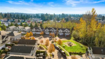 Aerial photo of community