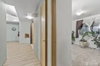 Hallway and bedroom 1