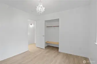 Another Bedroom upstairs with Closet