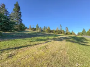 One of the few level large lots on Bell Hill