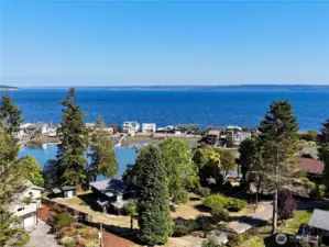 Looking northeast across the Sound toward Shoreline and Edmonds