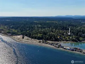 The expansive public beach at Fay Bainbridge Park has been a longtime Island treasure, with plenty of room to picnic and play