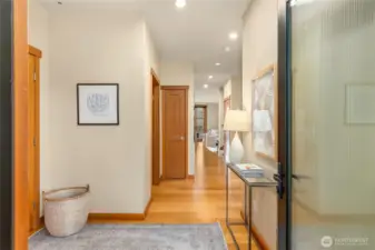 Entrance in the front door