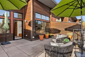 The best deck! This large deck faces south and has amazing all day light. Plenty of space for relaxing or entertaining.