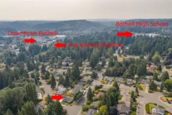 McMenamins Anderson School, Bothell High School, and Pop Keeney are only a little over a 1/2 mile away.