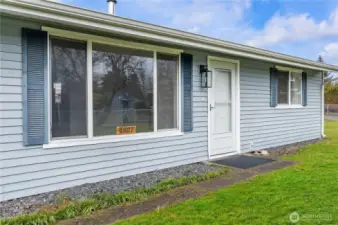 Charming and low-maintenance exterior with great curb appeal. A welcoming entrance to your next home!