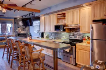 Twisp River Suites is often booked for weddings or family reunions- terrific facilities in the main lobby area for catering or your own food prep.