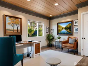 Office as it could appear after remodel.