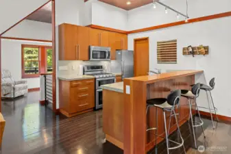 Kitchen with eating space