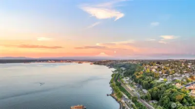 The scenes from Point Ruston are spectacular.