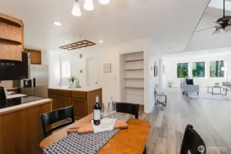 Dining  space with pantry space