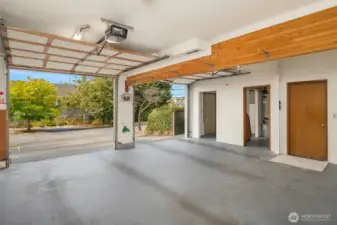 Oversized garage plus storage room