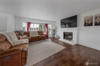 Brick fireplace mantle