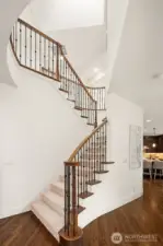 the gorgeous, statement staircase.