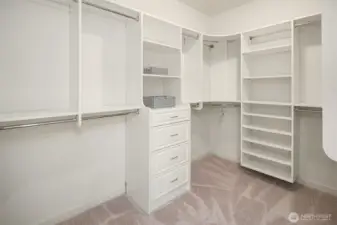 plenty of space in your walk in closet.