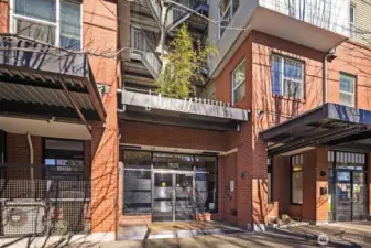 Secure entrance of off 65th.