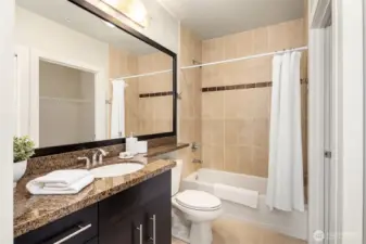 The  fresh and clean primary bath.