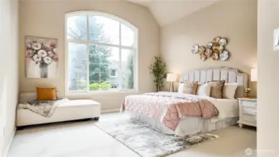 Master bed suite in main floor