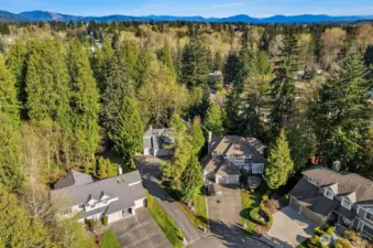 Extra long driveway for privacy
