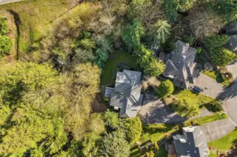 Home backs to private setting