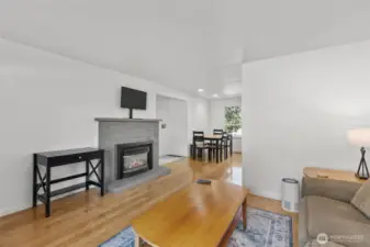 Upper flooring had been updated a few years back. New interior paint including fireplace.