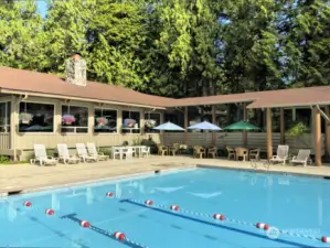 Pool outside clubhouse
