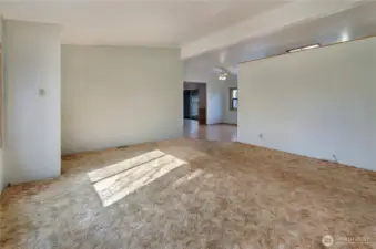 Living room from primary door