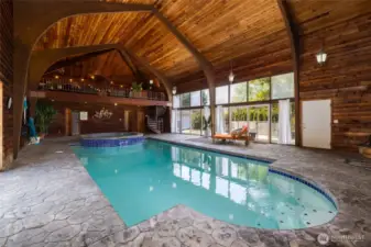 View of the lofted tikki lounge