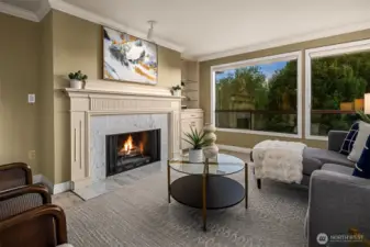 Wood Burning Fireplace