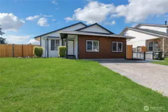 WELCOME!  Home comes with a 1 year Warranty