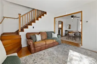 Stairs leading to the 2 upstairs bedrooms