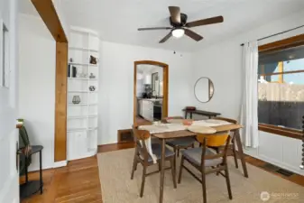 Great dinning space off the kitchen
