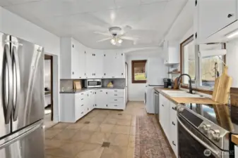 Large kitchen with great counter space.