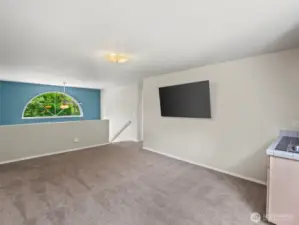 Upstairs bonus loft