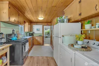 Beautiful woodwork throughout the kitchen.