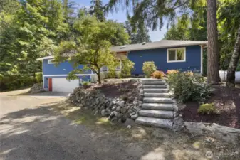 One of several approaches to the homes.