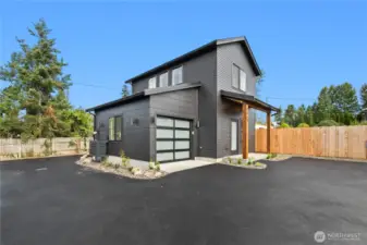 New, solid construction with metal roof & covered porch