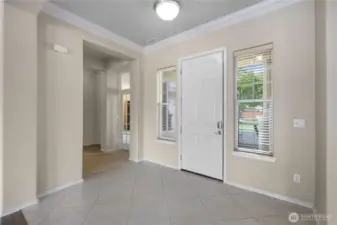 Bright and welcoming entry.