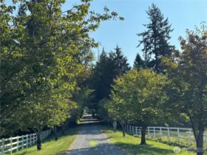 Private Road leading to property.