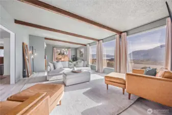 Living room with beautiful view