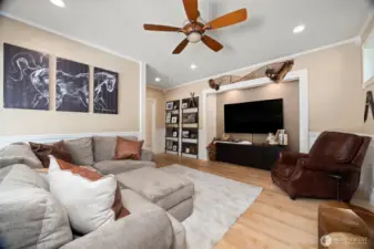 Main Floor Master Bedroom Suite but Presently used as Family Room