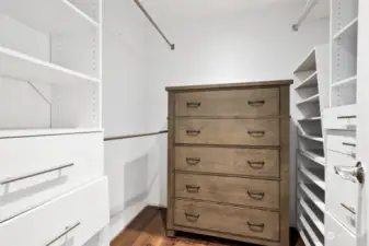 Primary closets with built ins!