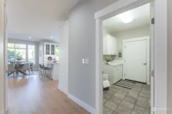 Wide hallways and 9’ ceiling ht give this home such a roomy feel.